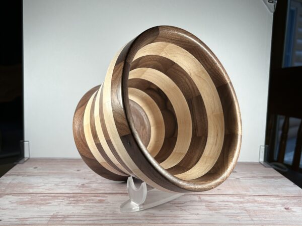 Walnut & Maple Segmented Bowl - Image 2