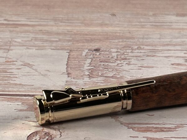 30 Caliber Snakewood Gold Bolt Action Pen - Image 3