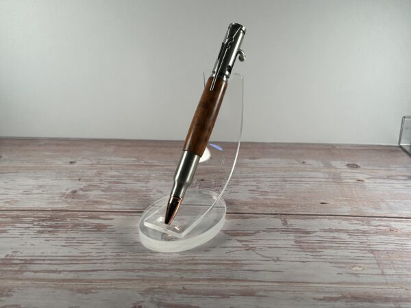 30 Caliber Snakewood Antique Pewter Bolt Action Pen