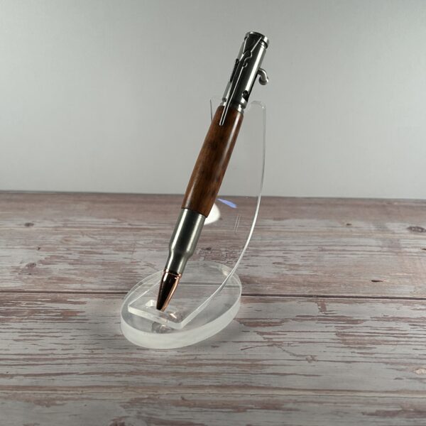30 Caliber Snakewood Antique Pewter Bolt Action Pen