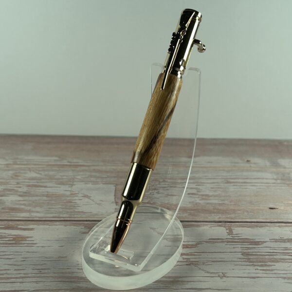 30 Caliber Tigre Caspi Gold Bolt Action Pen