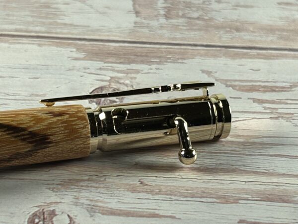 30 Caliber Tigre Caspi Gold Bolt Action Pen - Image 4