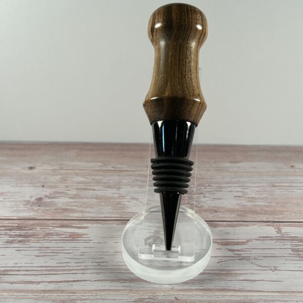 Hand Turned Zebrawood Wine Stopper