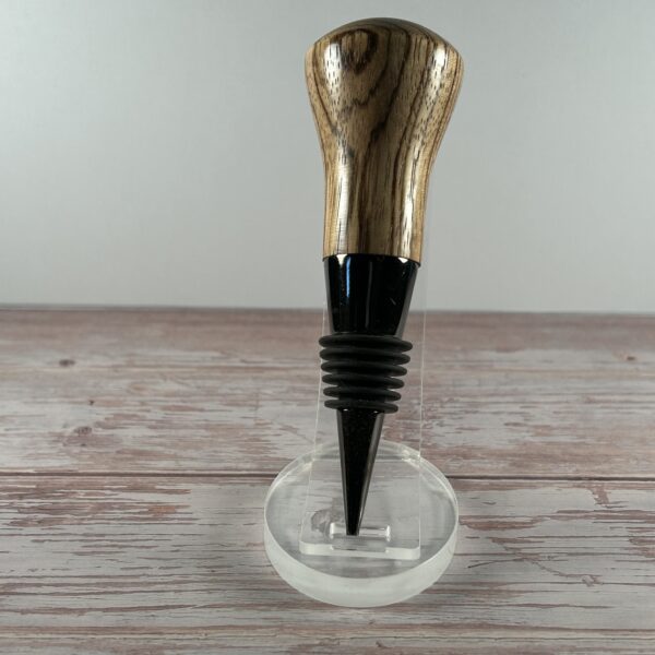 Hand Turned Zebrawood Wine Stopper