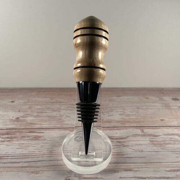 Hand Turned Maple Wine Stopper