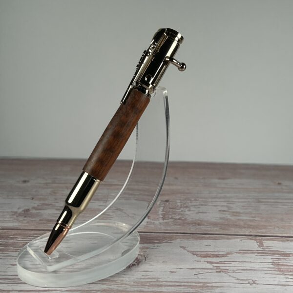 30 Caliber Snakewood Gold Bolt Action Pen