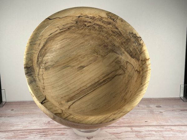 Hand Turned Ambrosia Maple Bowl - Image 2