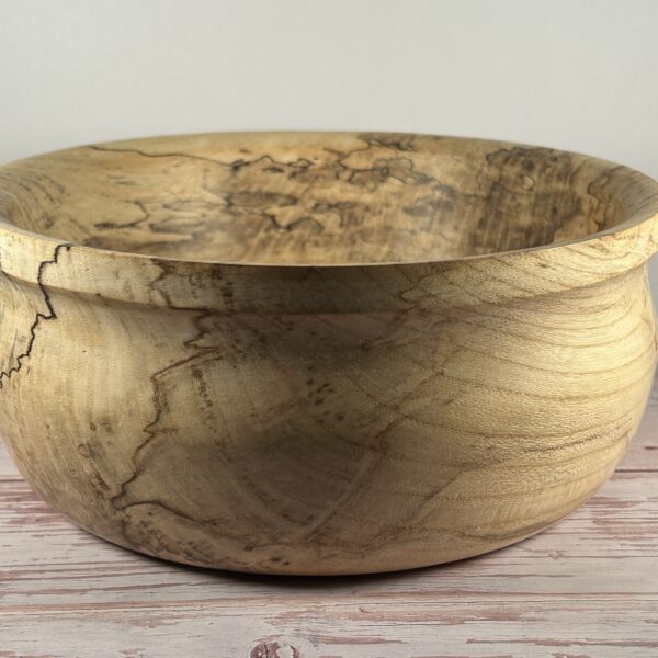 Hand Turned Ambrosia Maple Bowl