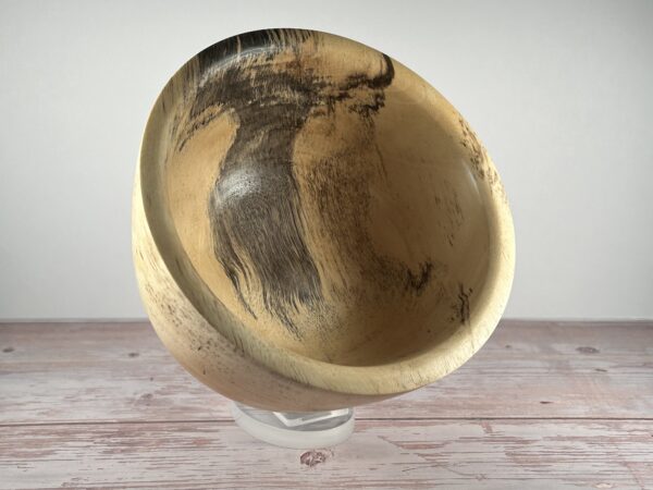 Hand Turned Spalted Tamarind Bowl - Image 2