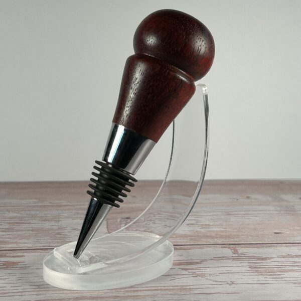 Hand Turned Bloodwood Wine Stopper