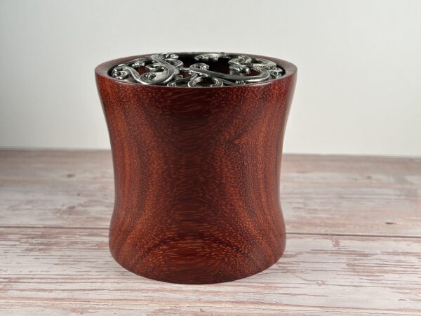 Redheart Wooden Bowl with Filagree Lid
