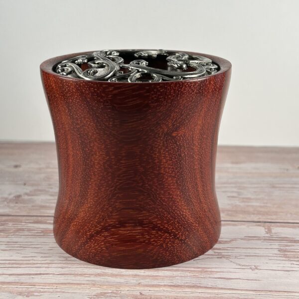 Redheart Wooden Bowl with Filagree Lid