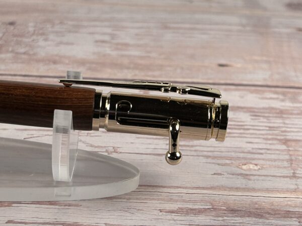 30 Caliber Walnut Gold Bolt Action Pen - Image 3