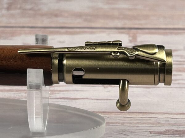 30 Caliber Morado Antique Brass Bolt Action Pen - Image 2