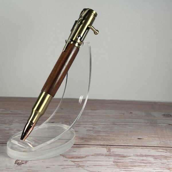 30 Caliber Morado Antique Brass Bolt Action Pen