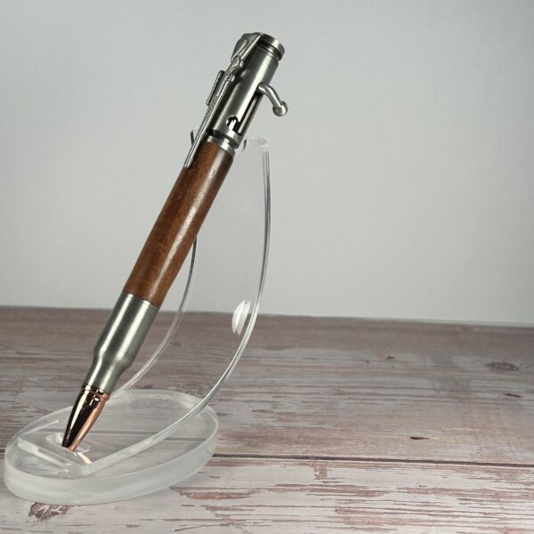 30 Caliber Morado Antique Pewter Bolt Action Pen