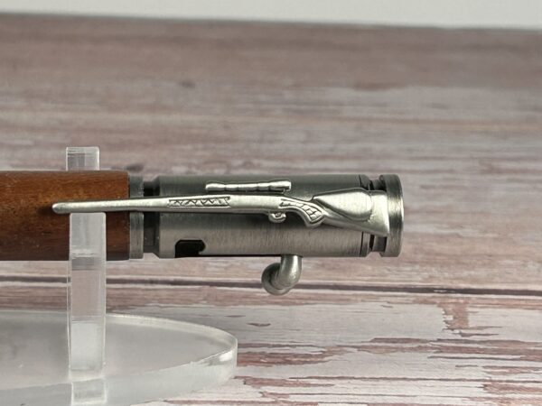 30 Caliber Morado Antique Pewter Bolt Action Pen - Image 2