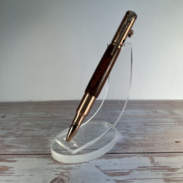 30 Caliber Snakewood Antique Copper Bolt Action Pen