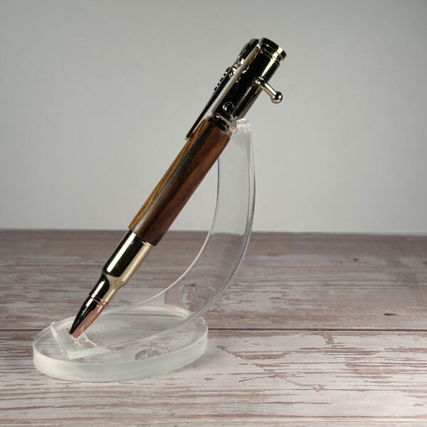 30 Caliber Cocobolo Gold Bolt Action Pen