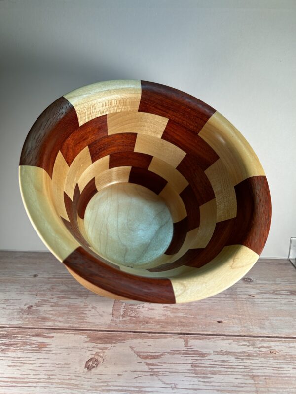 Paduak & Maple Segmented Bowl - Image 2