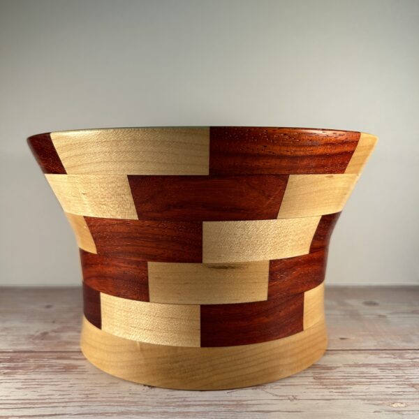 Paduak & Maple Segmented Bowl