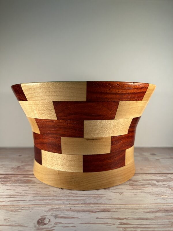 Paduak & Maple Segmented Bowl