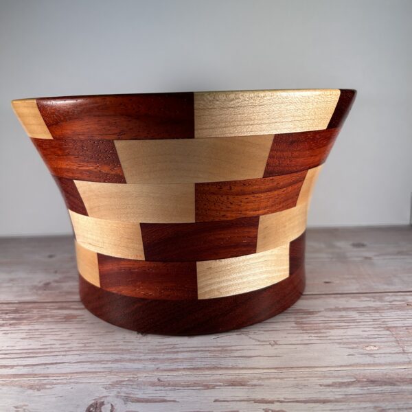 Paduak & Maple Segmented Bowl