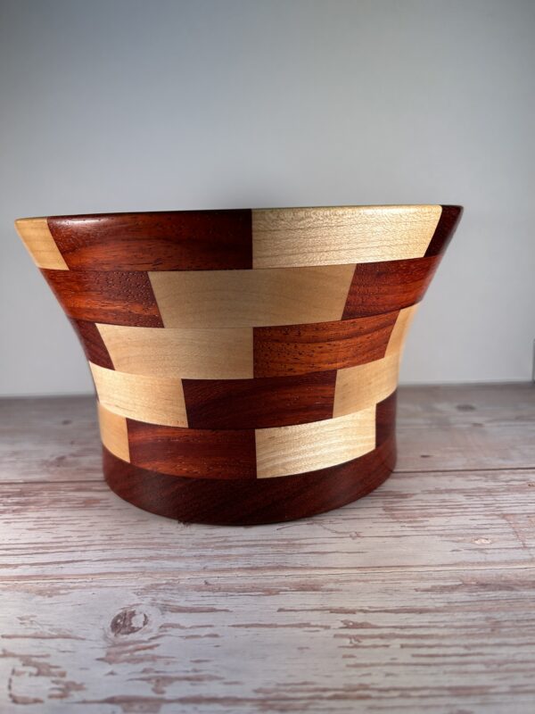 Paduak & Maple Segmented Bowl