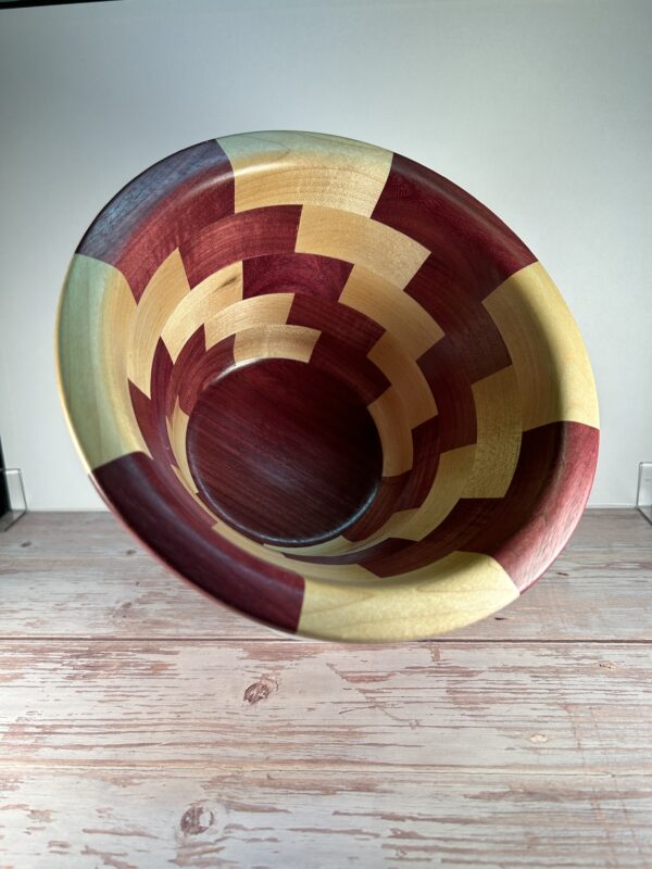 Purpleheart & Maple Segmented Bowl - Image 2
